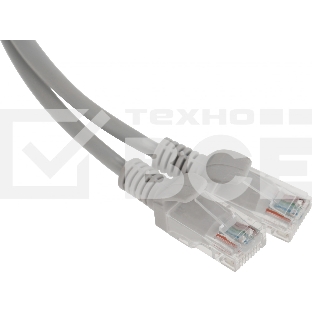 Патч-корд Premier 5-970 1 Гбит/с UTP 4 пары cat.5E CCA molded 2м серый RJ-45 (m)-RJ-45 (m)