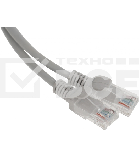 Патч-корд Premier 5-970 1 Гбит/с UTP 4 пары cat.5E CCA molded 2м серый RJ-45 (m)-RJ-45 (m)