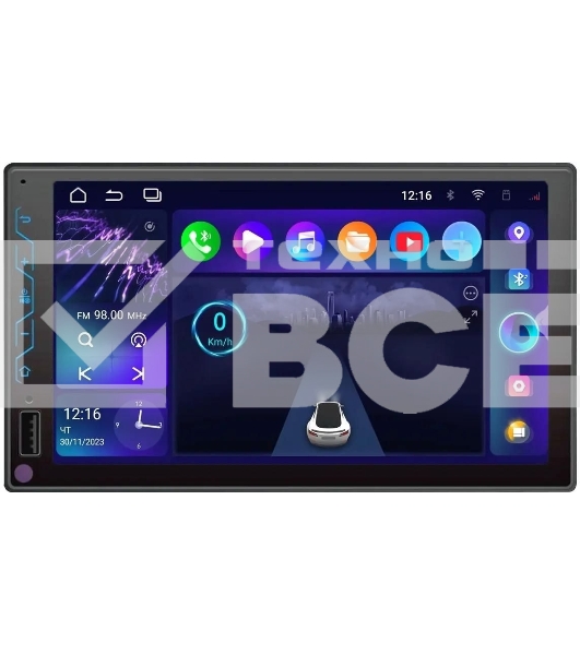 Автомагнитола Incar ARN-7703-4 2DIN 4x50Вт v5.1 USB 2.0 4Mb DSP 7