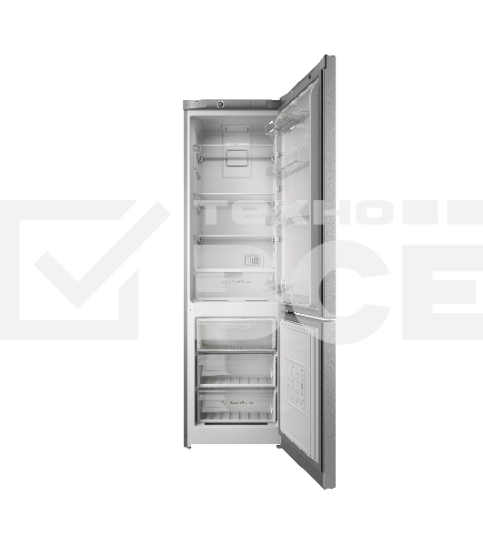 Холодильник Indesit ITS 4200 XB нержавеющая сталь, двухкамерный, 247/78л, морозилка снизу, No Frost