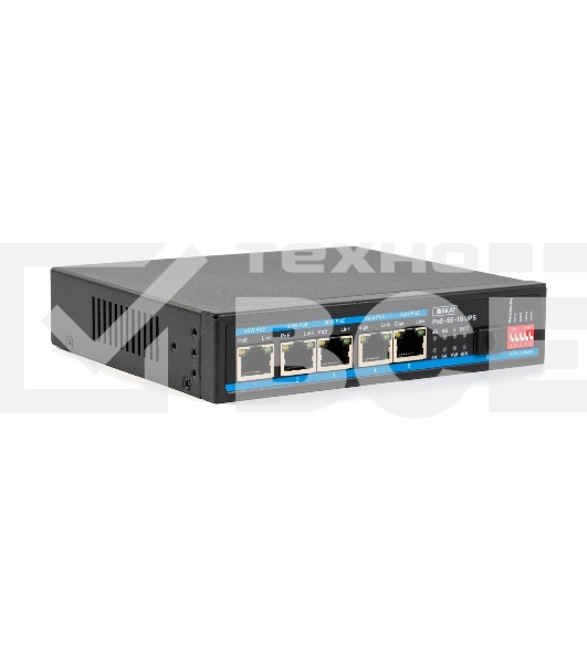 Коммутатор бесперебойный SKAT PoE-5E-1S UPS POE  120Вт порты: 5-Ethernet 1-Uplink
