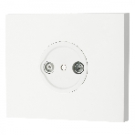 Розетка Bironi TV/R-SAT оконечная (скрытый монтаж) Шедель Бриз белый матовый, фото2