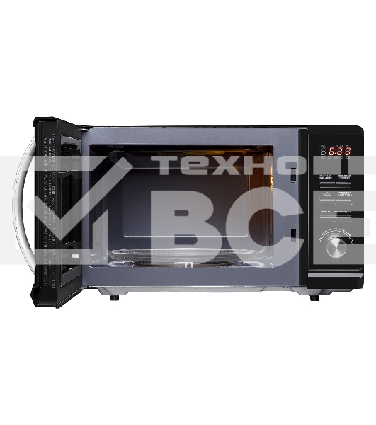 Микроволновая печь BBK 23MWG-851T/B черный, 23 л, 800 Вт, поворотный механизм/кнопки