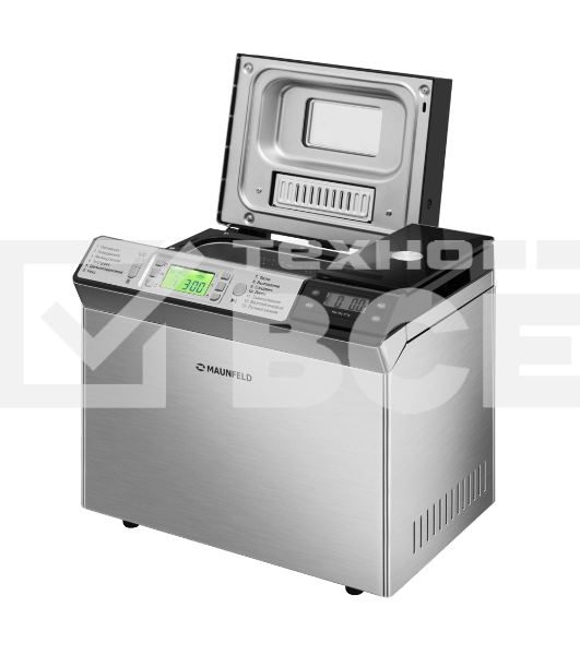 Хлебопечь Maunfeld MBM-900DSS 615 Вт, 13 программ, нержавеющая сталь