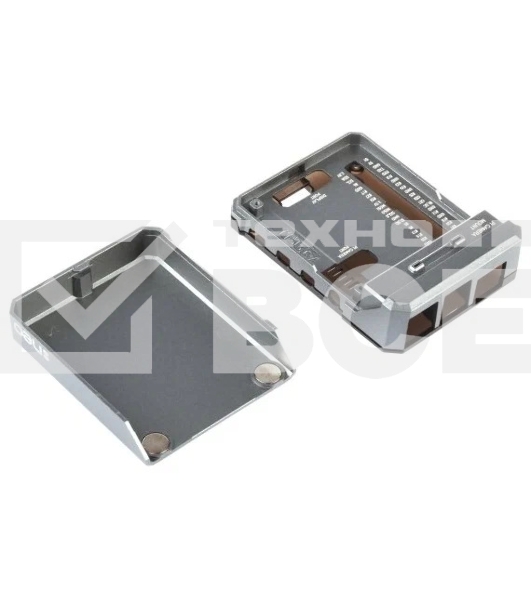 Алюминиевый корпус QUMO Argon NEO для Raspberry Pi 4 с магнитным креплением, grey(RS044)