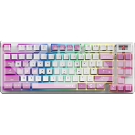 Клавиатура проводная+беспроводная MSI Forge GK600, USB, белый фиолетовый, фото 1