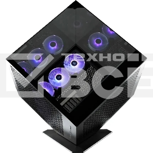 Компьютерный корпус Azza CUBE PLUS черный без БП ATX 6x120мм 2xUSB 3.0 1xUSB3.1 audio bott PSU