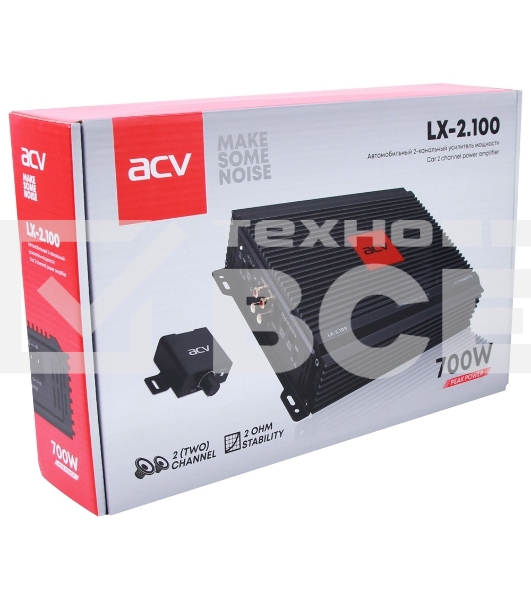 Усилитель автомобильный ACV LX-2.100 двухканальный