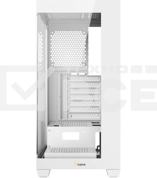 Компьютерный корпус Case Ocypus Gamma C72 WH ATX/win/white/no PSU/Tempered Glass