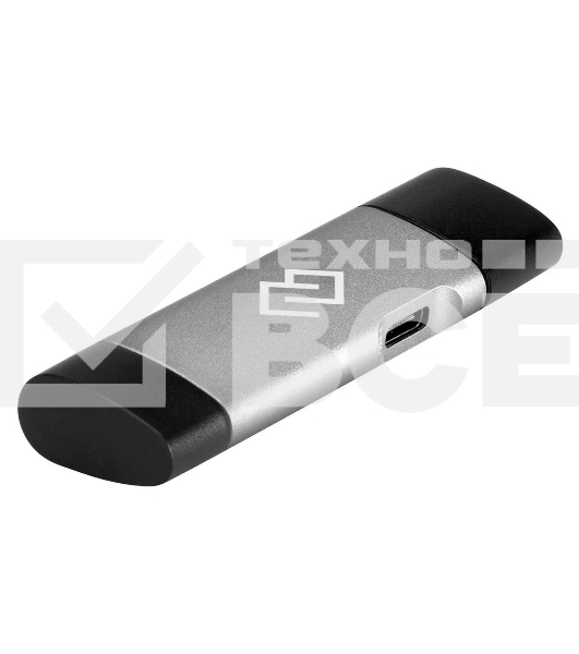 Кард-ридер Digma CR-СU2520-G/серый/SD/TF/micro-SD/micro-SDXC/miсro-SDHC/USB 2.0/Type-C/алюминий