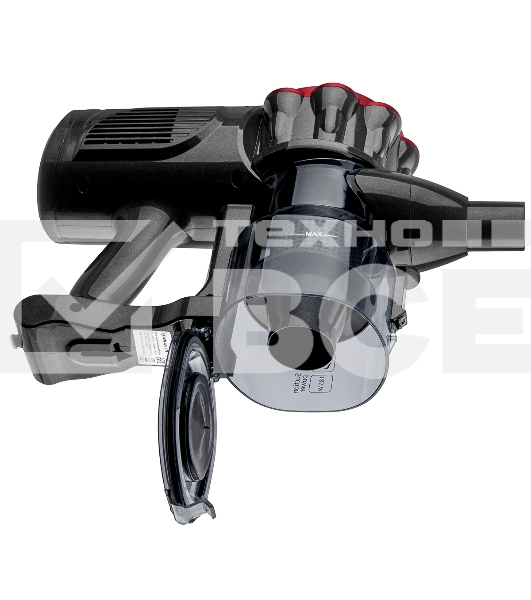 Пылесос вертикальный BRAYER BR4268 серый/красный, питание от сети, 185 Вт, уборка сухая, пылесборник 0,8 л