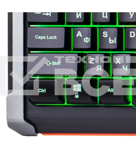 Клавиатура Oklick 717G проводная, USB, черный/серый