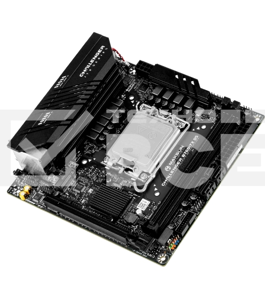 Материнская плата Maxsun Challenger B760ITX D5, LGA 1700, Intel B760, 2xDDR5, 4xSATA, 2xM.2, 1xPCIe 5.0 x16, 2xHDMI, 2xDP, 2x 2.5Gb LAN, 2xUSB 3.2 Gen 1, 4xUSB 2.0, 5.1, Mini-ITX