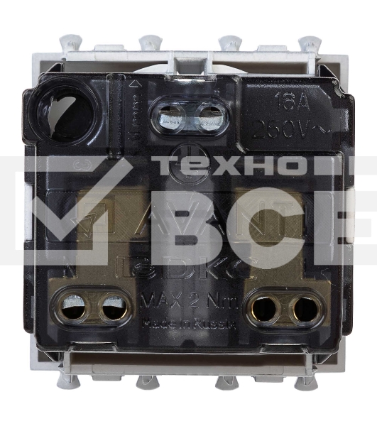 Розетка DKC Avanti 4404002 1-м 2 модуля, 