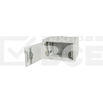 Шкаф телекоммуникационный настенный NEOMAX 6U (600х350), металлическая дверь, замок-ключ (3 шт), разборный, цвет серый (1 коробка) NCB-WM6U-6035MK3-100-GY, фото 1