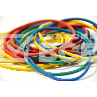 Резинки для купюр Silwerhof 189017 d=60 мм, ширина 2 мм, 10000 гр, ассорти, пластиковый пакет