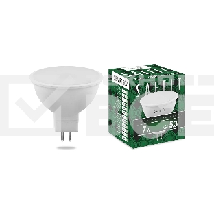 Лампа светодиодная SAFFIT SBMR1607 (55028) 7 вт 230в GU5.3 белый