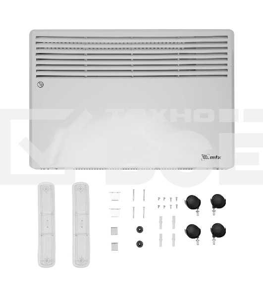Конвектор MTX CH-1500, белый, 1500 Вт, 20 м2, термостат
