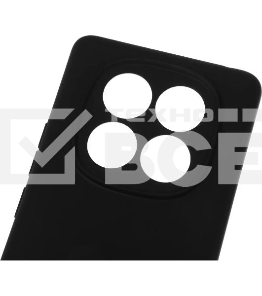 Чехол (клип-кейс) BoraSCO для Xiaomi Redmi Note 14 Pro 4G Silicone Case черный (74848)