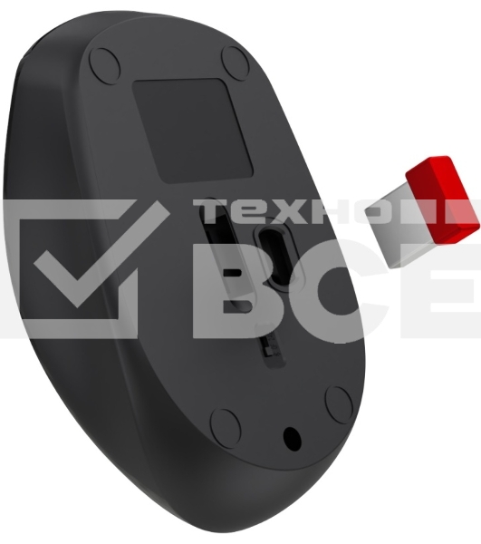 Мышь беспроводная Defender Vision MS-376 черный, 1600 dpi, радиоканал, Bluetooth, USB, кнопки - 4