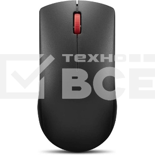 Мышь беспроводная Lenovo 150 черный, 1000 dpi, радиоканал, USB, кнопки - 3