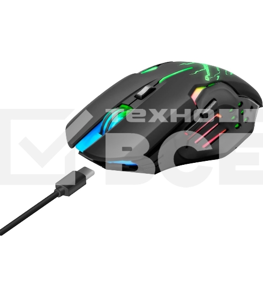 Мышь беспроводная Defender Katana GM-511 черный, 3200 dpi, радиоканал, USB, кнопки - 6