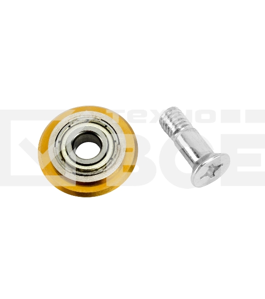 Ролик режущий с подшипником для плиткореза Denzel 22х6х6мм, TiN