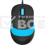 Комплект клавиатура+мышь A4Tech FStyler F1010 проводной, USB, 1600 DPI, чёрный/синий, фото8