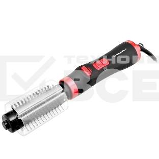 Фен-щетка BRAYER BR3133RD черный/красный, 1000 Вт, 40 мм