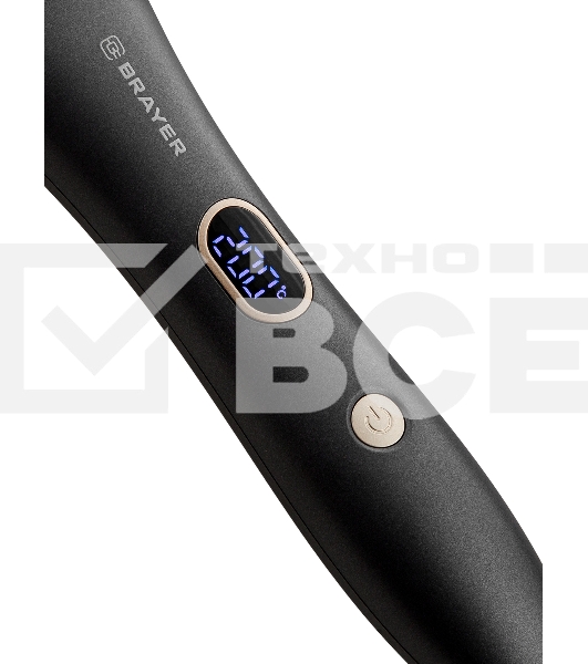 Щипцы для завивки волос BRAYER BR3212 черный, 32 мм, 200 °C, 6 режимов