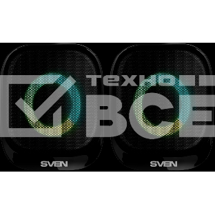 Акустическая система 2.0 АС SVEN G345, черный, (10 Вт, RGB, питание USB, Bluetooth)