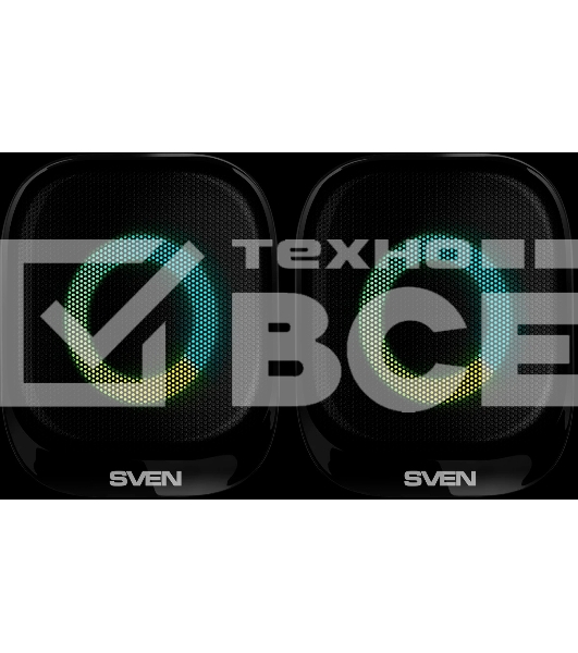 Акустическая система 2.0 АС SVEN G345, черный, (10 Вт, RGB, питание USB, Bluetooth)