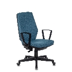 Кресло офисное Бюрократ CH-545 синий 38-415 крестовина пластик, фото 1