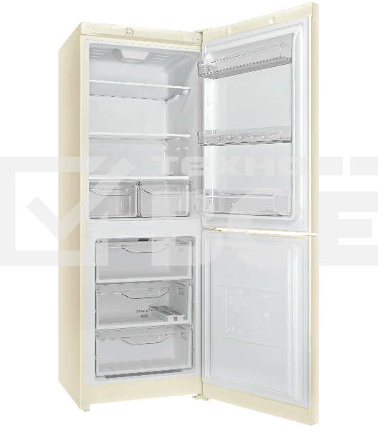 Холодильник Indesit DS 4160 E бежевый двухкамерный 182/87л морозилка снизу