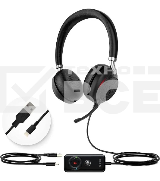 Гарнитура USB/Bluetooth Yealink UH38 Dual UC-BAT черный