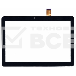 Сенсорное стекло (тачскрин) TurboPad 1016 4G, черное
