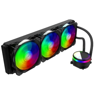 Система жидкостного охлаждения Alseye M360B черный, 120 мм, алюминий/медь, 1800 об/мин, 42.3 дБ, 4 pin