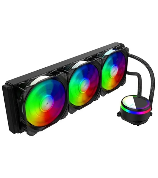 Система жидкостного охлаждения Alseye M360B черный, 120 мм, алюминий/медь, 1800 об/мин, 42.3 дБ, 4 pin