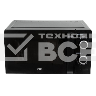 Микроволновая печь JVC JK-MW130M черный, 20 л, 700 Вт, переключатели - поворотный механизм