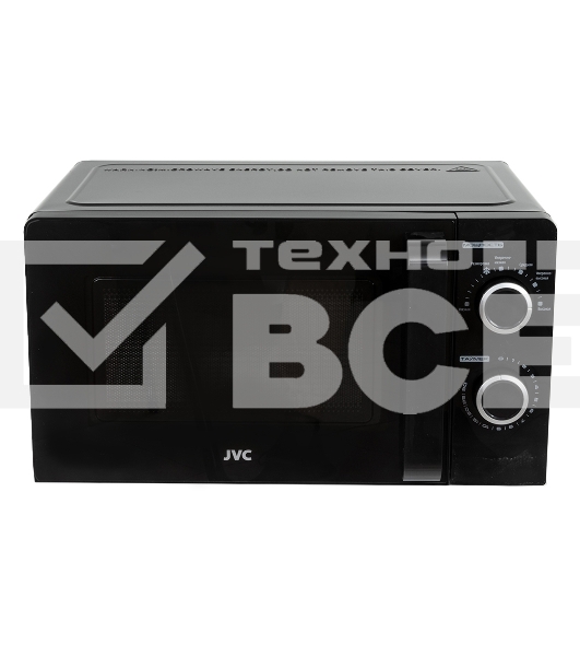 Микроволновая печь JVC JK-MW130M черный, 20 л, 700 Вт, переключатели - поворотный механизм