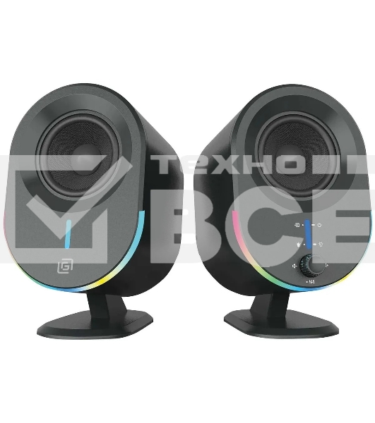 Колонки Оклик OK-303A 2.0 черный 20Вт BT