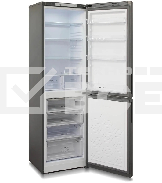 Холодильник Бирюса Б-W6049 графит матовый двухкамерный 245/135л морозилка снизу