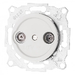 Розетка Bironi TV/R-SAT оконечная (скрытый монтаж) Шедель Бриз белый матовый, фото3