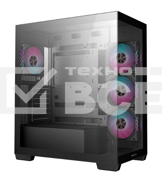 Корпус Deepcool CG580 4F черный без БП ATX 6x120mm 3x140mm 2xUSB3.0 audio bott PSU