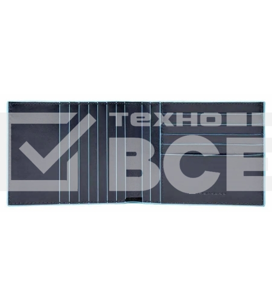 Кошелек мужской Piquadro Blue Square PU1241B2R/BLU2 синий натур.кожа