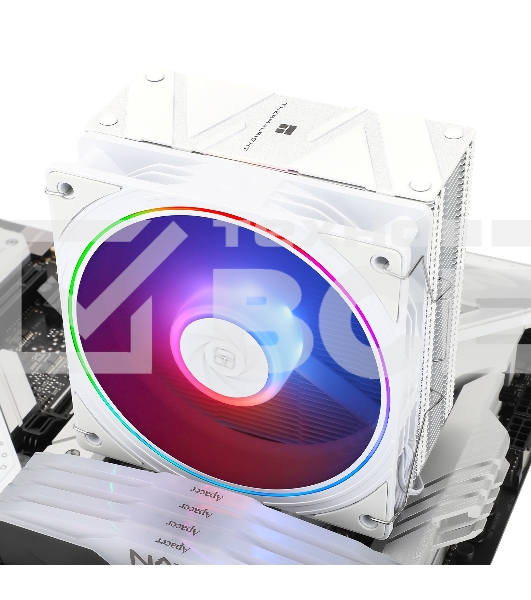 Устройство охлаждения(кулер) Thermalright Assassin Spirit 120 EVO ARGB Soc-AM5/AM4/1200/1700/1851 белый 4-pin 28.2dB Al+Cu 525gr Ret (AS120-EVO-WH)