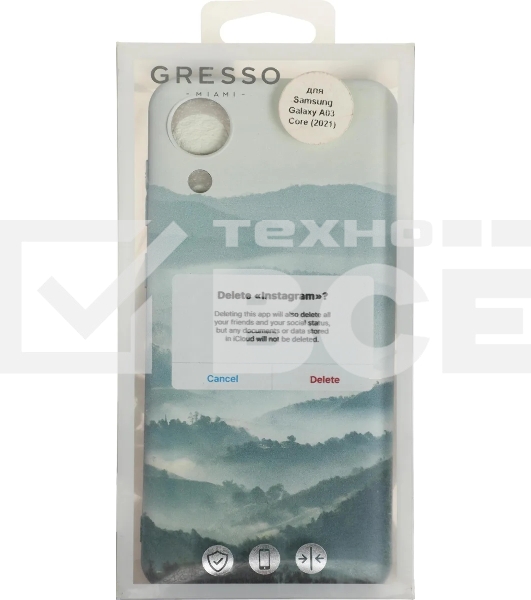 Чехол (клип-кейс) Gresso Meridian, для Samsung Galaxy A03 Core, зеленый [gr17aaae8934]