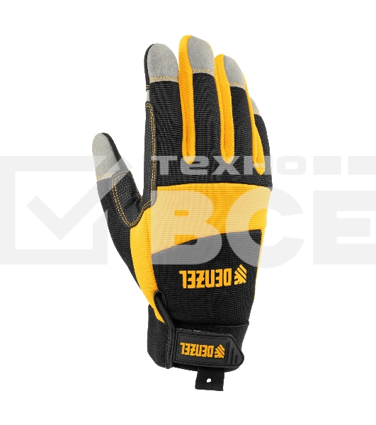 Перчатки универсальные Denzel усиленные, размер 9