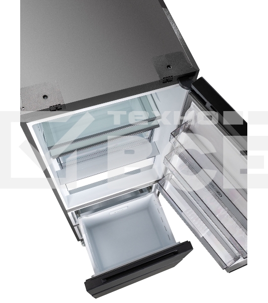 Холодильник DeLonghi DMFS 19PINF Gb MATTEO серый трехкамерный 265/140л морозилка снизу, No Frost