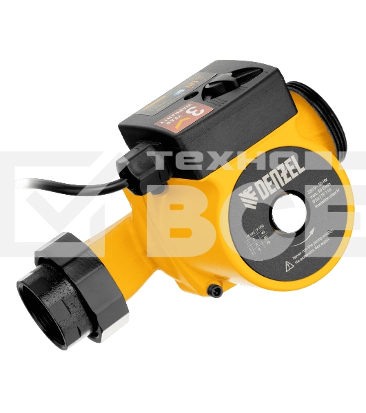 Циркуляционный насос Denzel CP32-4, напор 4 м, 50 л/мин, 1 м кабель, монт. длина 180 мм